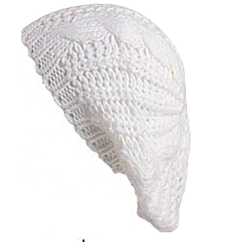Soft Lightweight Crochet Hats Ribbed French Berets Beanie Slouchy Knit Beret Hat for Women