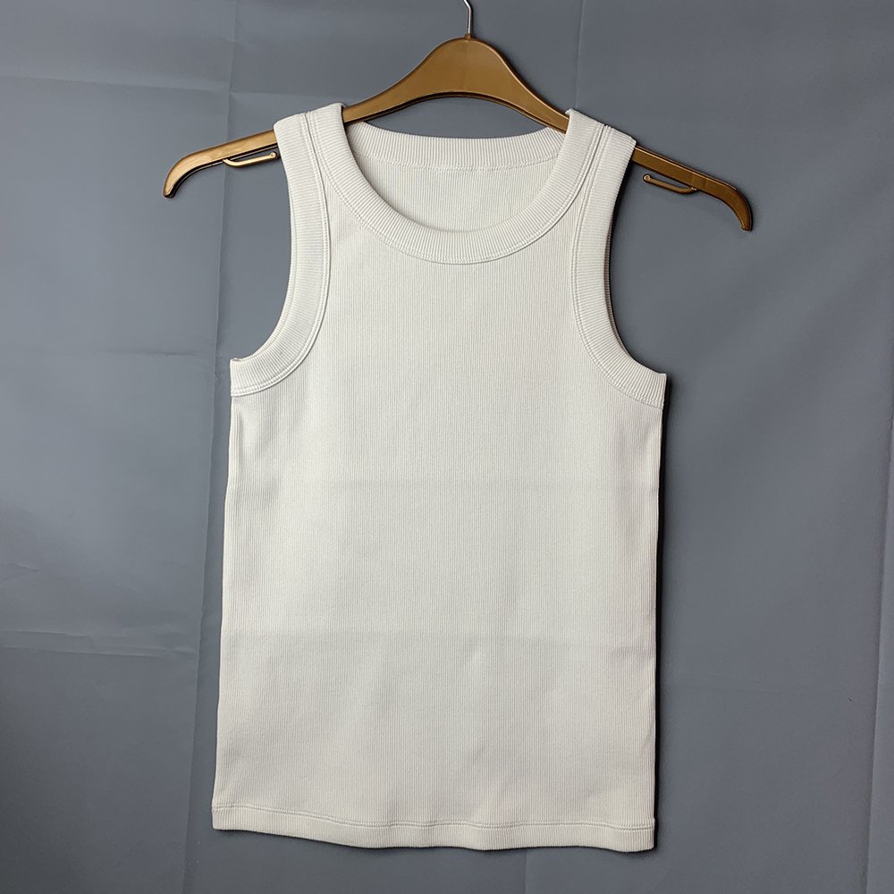 Factory 100% Cotton Customized Tank Top Streetwear Muscle Fit Ribbed Tank Top Men Gym Training Sleeveless T-Shirt