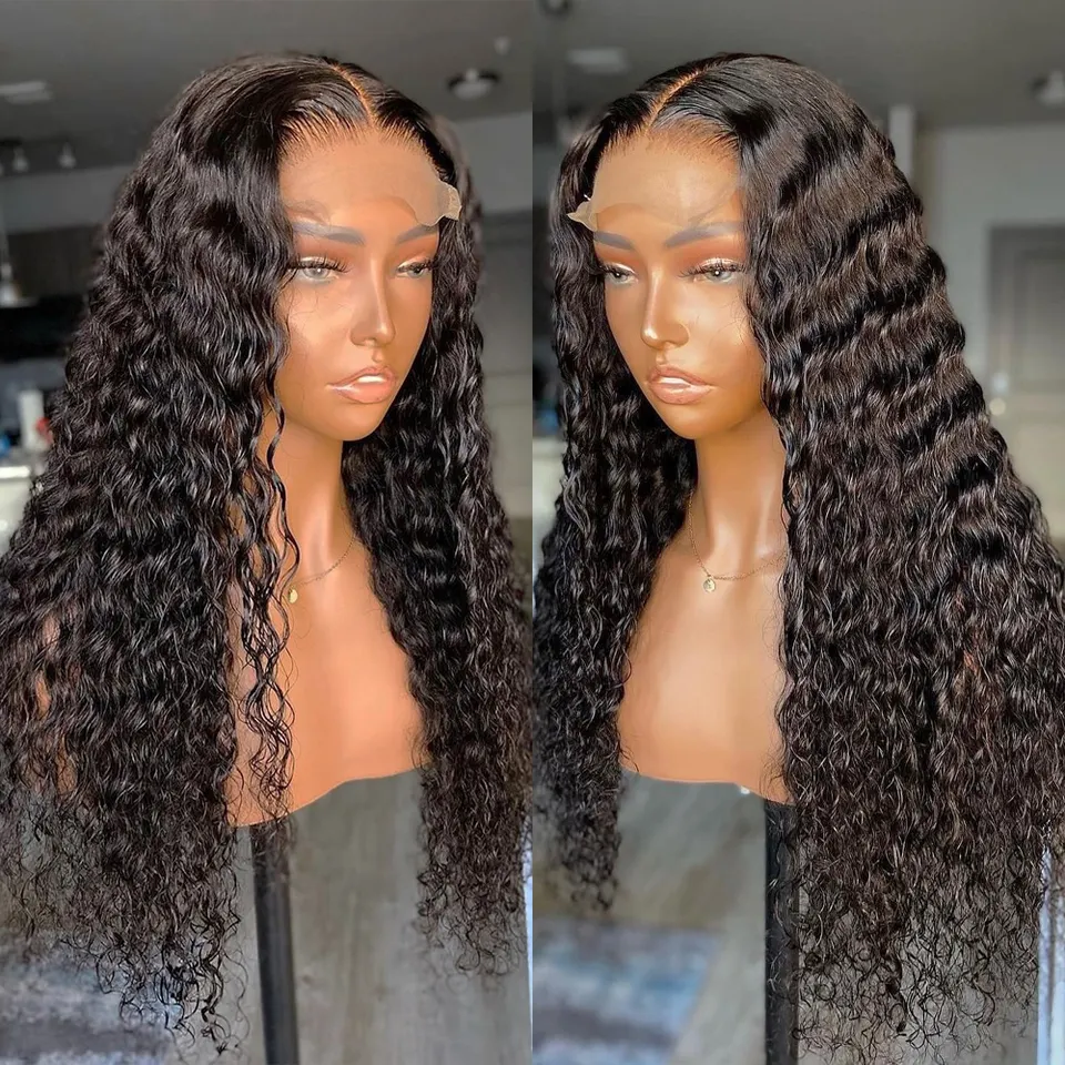 200 density HD Swiss Peruvian Lace Front hair Wig, Cuticle Aligned Glueless Full Hd Lace frontal wig,Curly Wig For Black Women