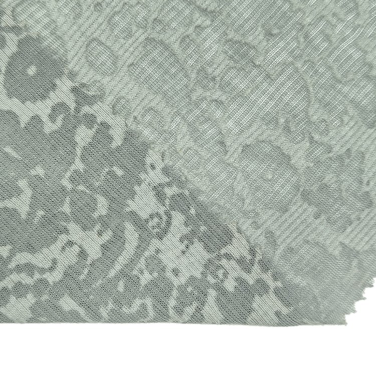 New Fashion Soft Knitted Rib Fabric 80 Polyester 20 Rayon Material Burnout Fabric For Cloth