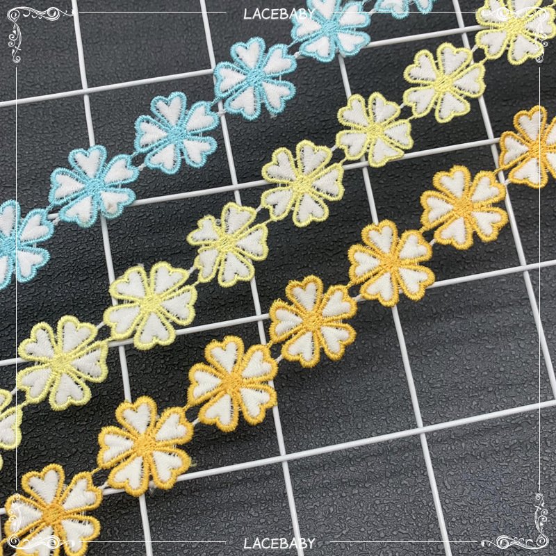Flower Daisy Lace Ribbon Trim Daisy Flower Lace Trim Fabric In White For Dress