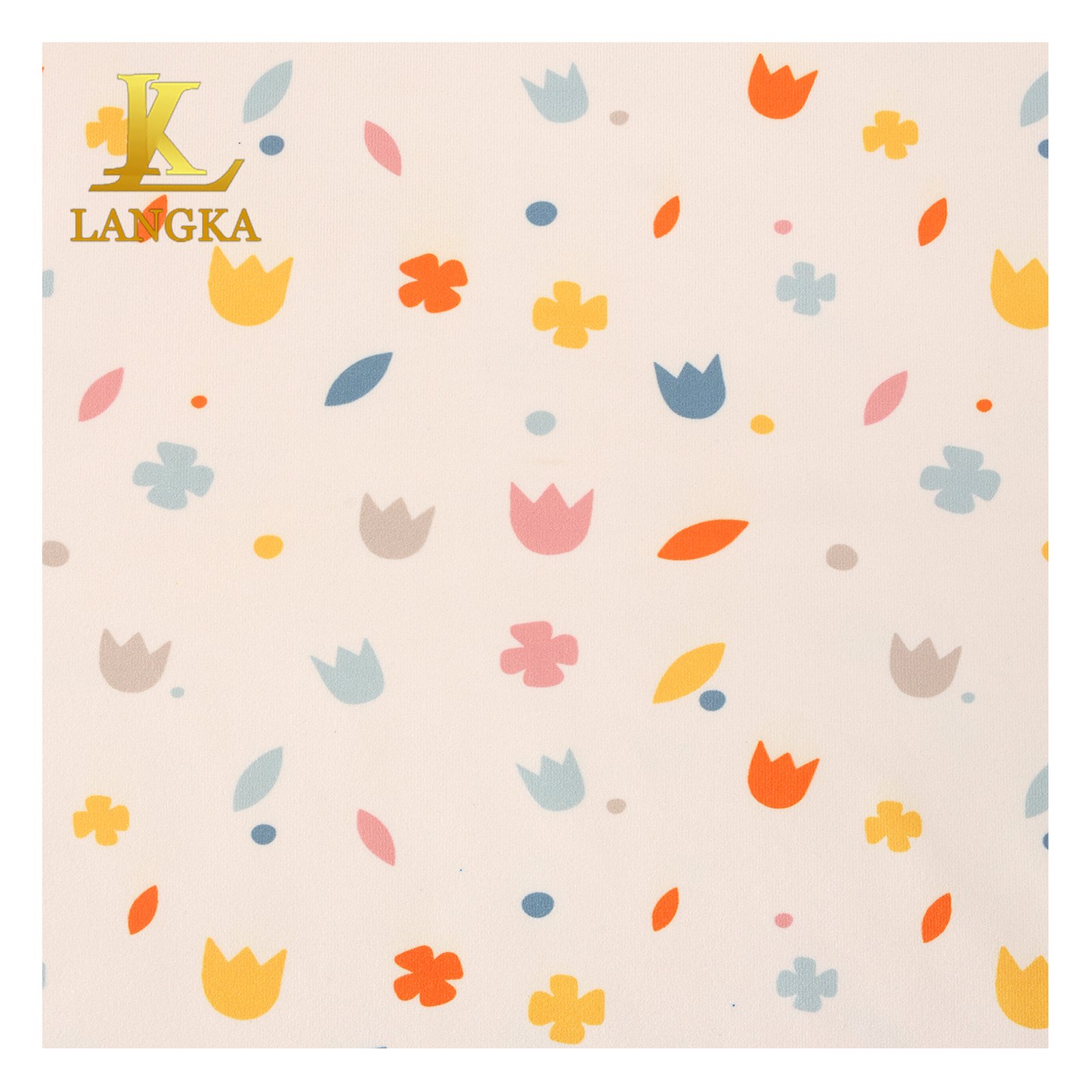 Langka custom digital printed high stretch 280gsm 90% polyester 10% spandex brushed dbp fabric