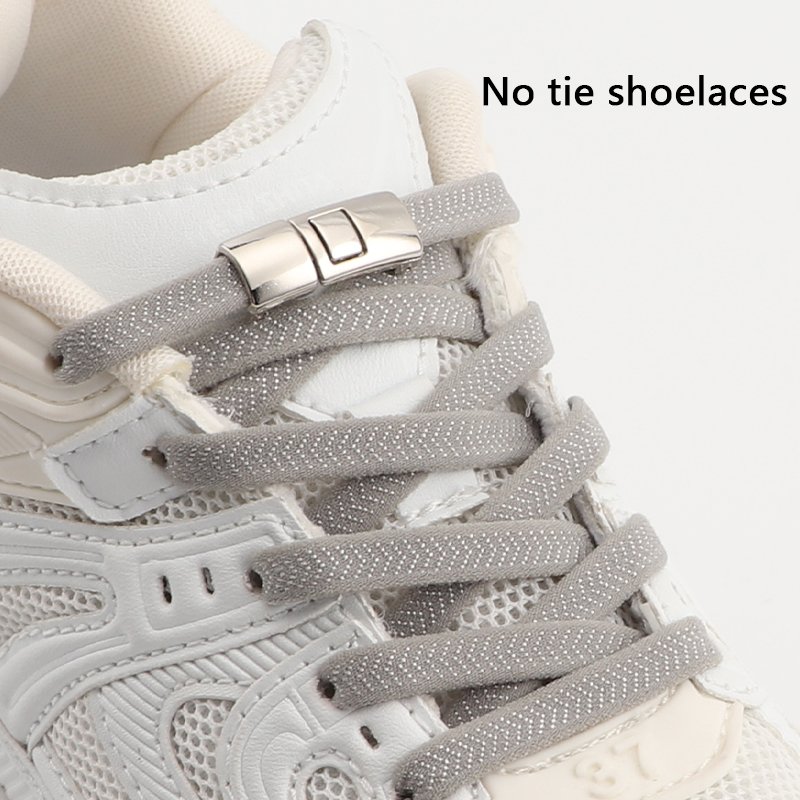 2024New wholesale custom shoe lace elastic no tie shoelaces sneakers lazy shoelaces for shoe accessories