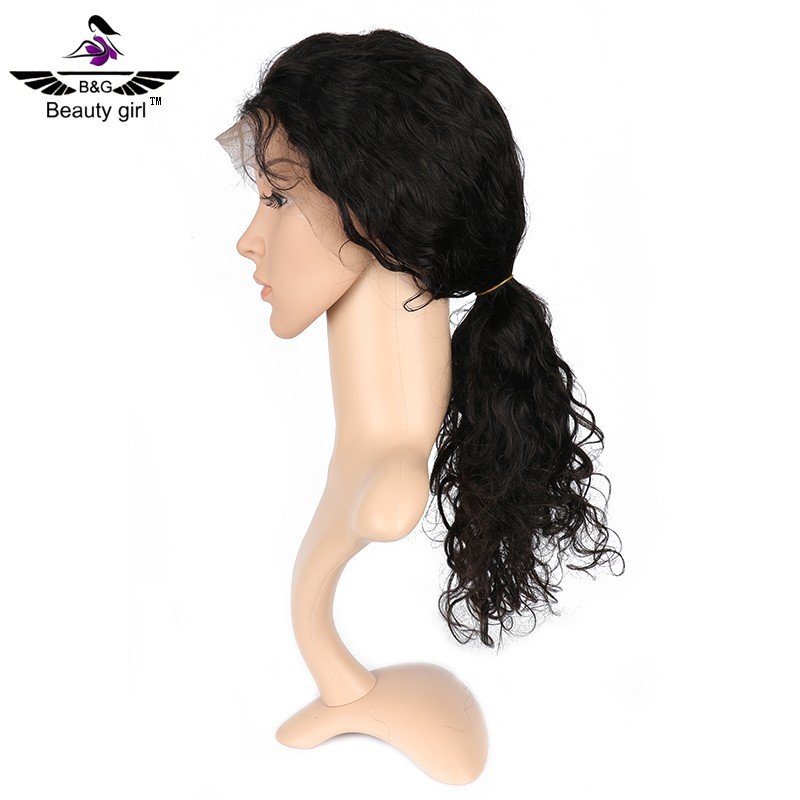 Guangzhou hair clipper professional natural wave human hair lace front wigs with baby hair