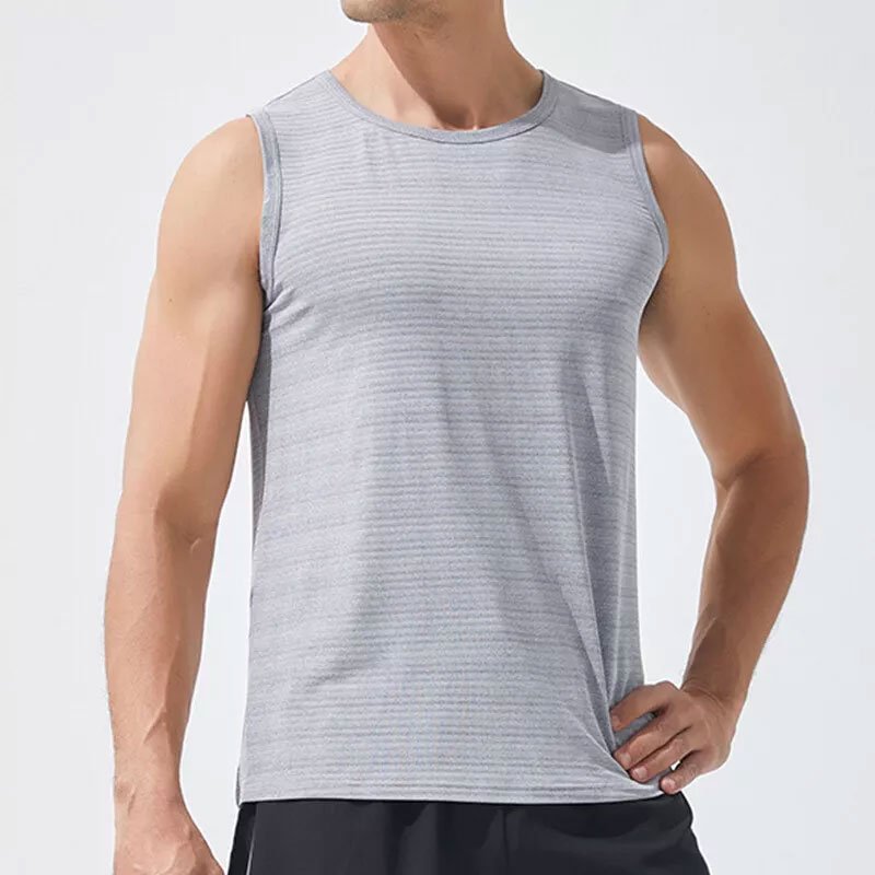 Wholesale Fitness workout men Singlet Running plus size Tank top with custom logo and Private label