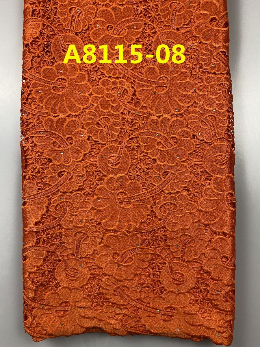 ACI New Heavy Chemical Guipure Lace Fabric Nigeria African Cord Lace Fabric 5 Yards/Piece For Wedding Dress