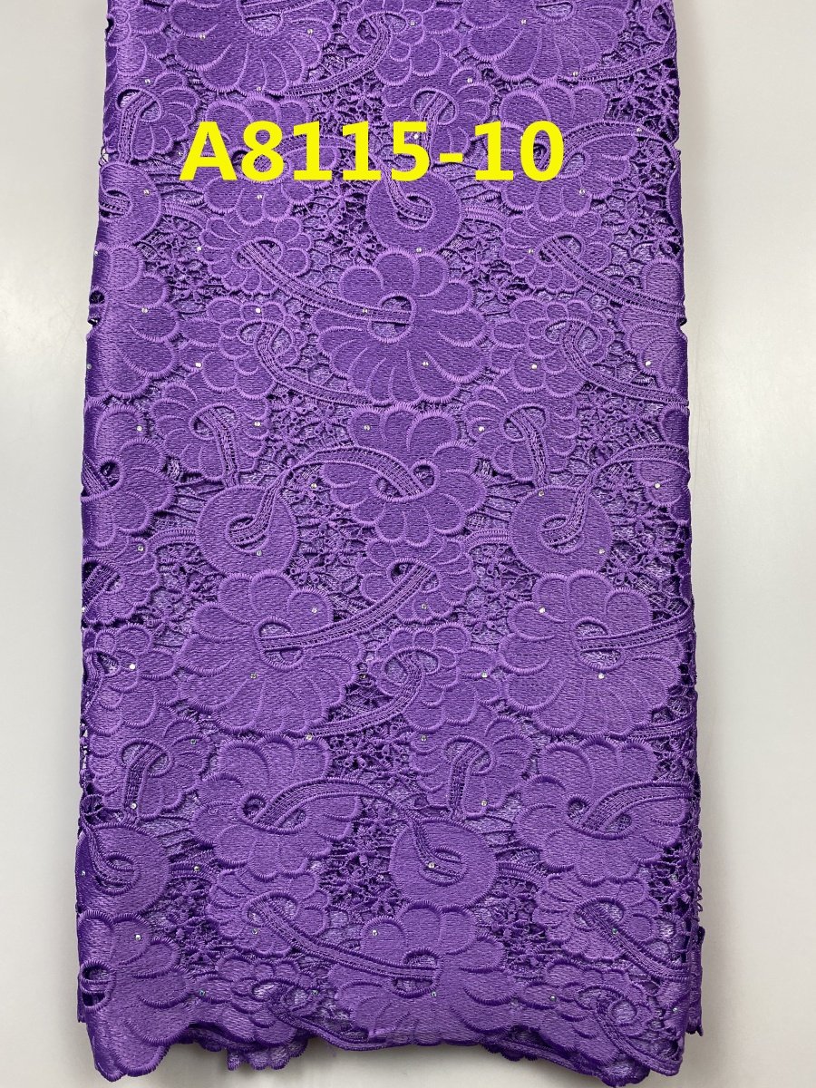 ACI New Heavy Chemical Guipure Lace Fabric Nigeria African Cord Lace Fabric 5 Yards/Piece For Wedding Dress