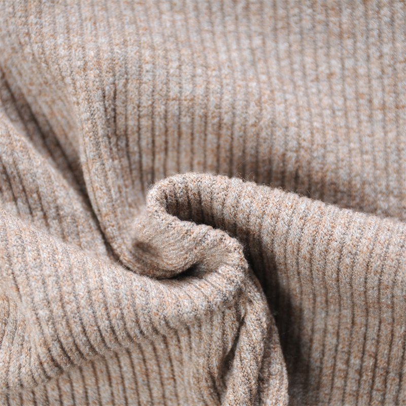 Heavy Weight 350GSM NRT 2*2 Dyed Melange Unique Imitation Nylon Rib Fabric