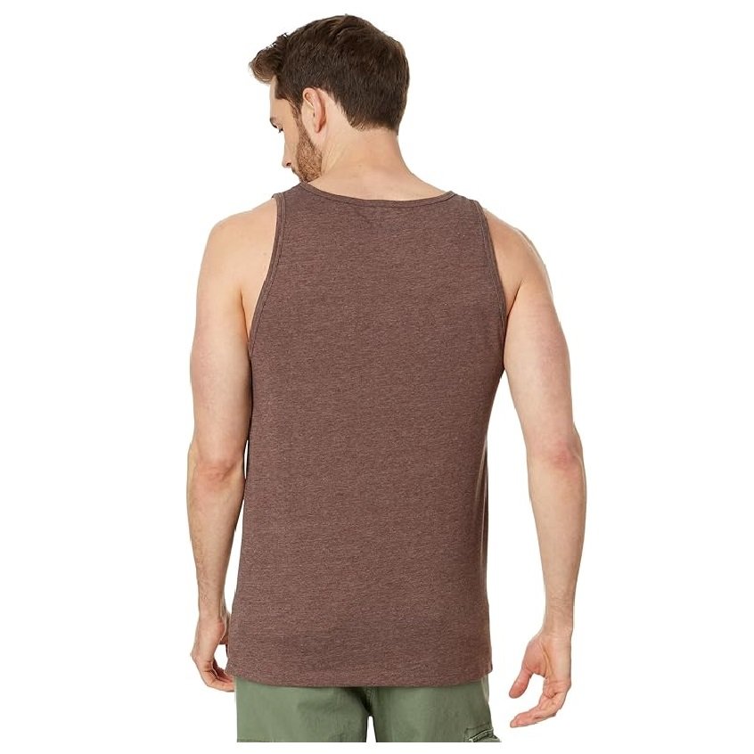 summer comfortable selling solid color 100% cotton single jersey sleeve less round neck men tank top from Bangladesh best price