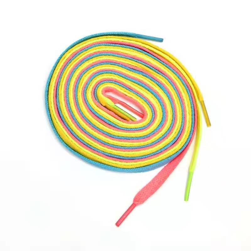 Wholesale Custom 57 Colors Fashion Shoe Laces 8 mm wide Polyester Shoelaces