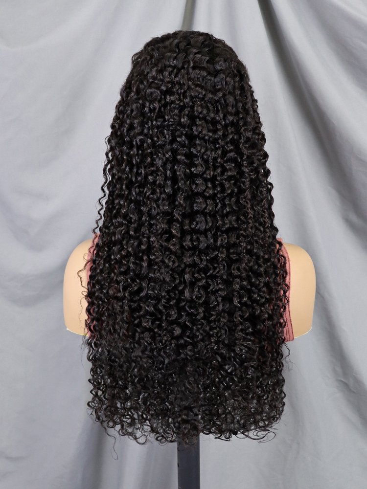 Wholesale Afro Kinky Curly Half Wig 13x4 Transparent Lace Human Hair Wigs 12a Grade Brazilian Virgin Hair Lace Front Wigs Vendor
