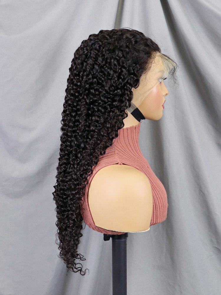 Wholesale Afro Kinky Curly Half Wig 13x4 Transparent Lace Human Hair Wigs 12a Grade Brazilian Virgin Hair Lace Front Wigs Vendor