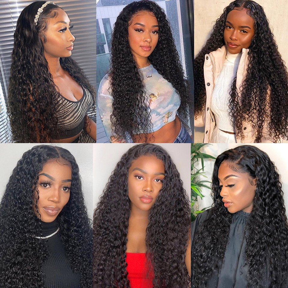 Wholesale Afro Kinky Curly Half Wig 13x4 Transparent Lace Human Hair Wigs 12a Grade Brazilian Virgin Hair Lace Front Wigs Vendor