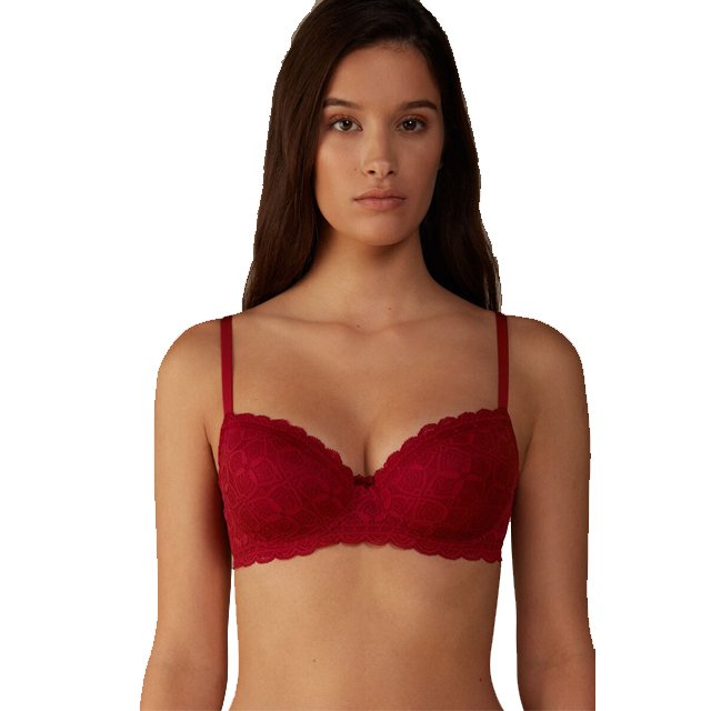 Wholesale OEM Sexy Lace Ladies Push-up Bra Thin Fixed Pad 75 90 CD Cup Female Underwire High Support Bra for Women 2023