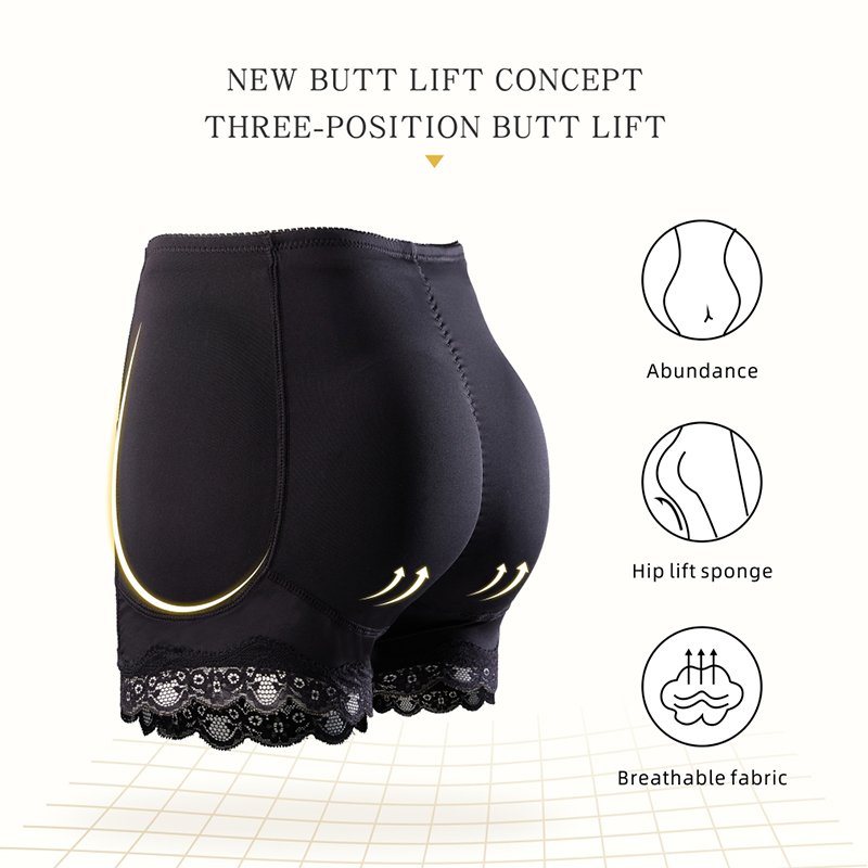 Womens Padded Buttocks Shaper Panties Padded Bum Hip Enhancer Panty Waist Cincher Butt Lifter Padded Brief Hip Butt Lifter