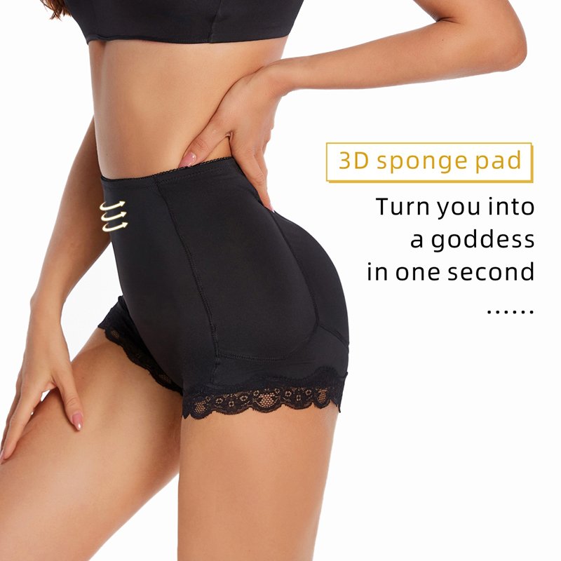 Womens Padded Buttocks Shaper Panties Padded Bum Hip Enhancer Panty Waist Cincher Butt Lifter Padded Brief Hip Butt Lifter