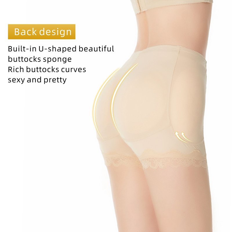 Womens Padded Buttocks Shaper Panties Padded Bum Hip Enhancer Panty Waist Cincher Butt Lifter Padded Brief Hip Butt Lifter