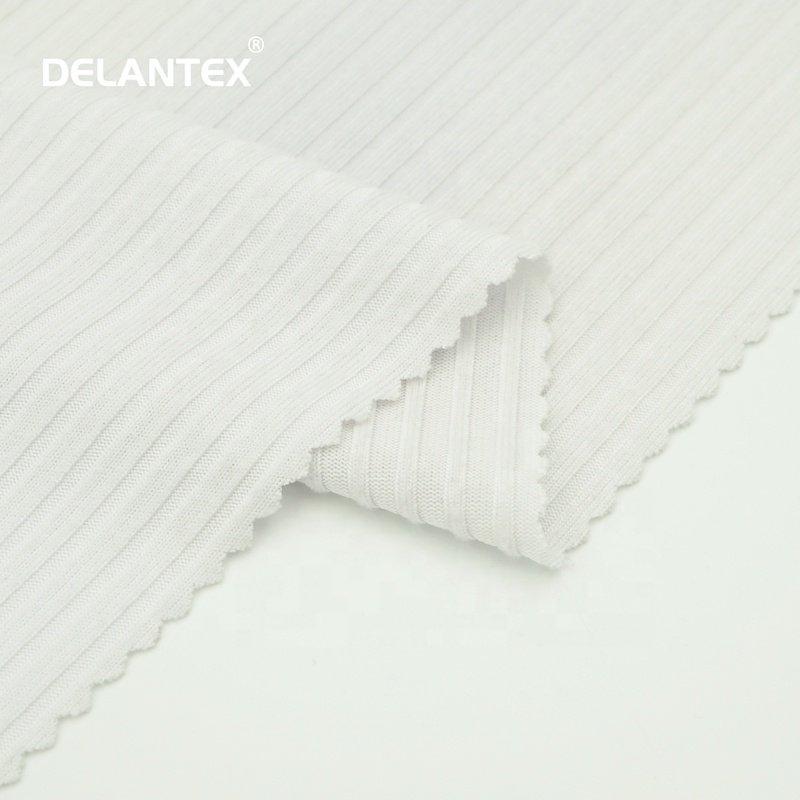 Dye Poly Spandex Knit RIB Fabric for Lady Garments