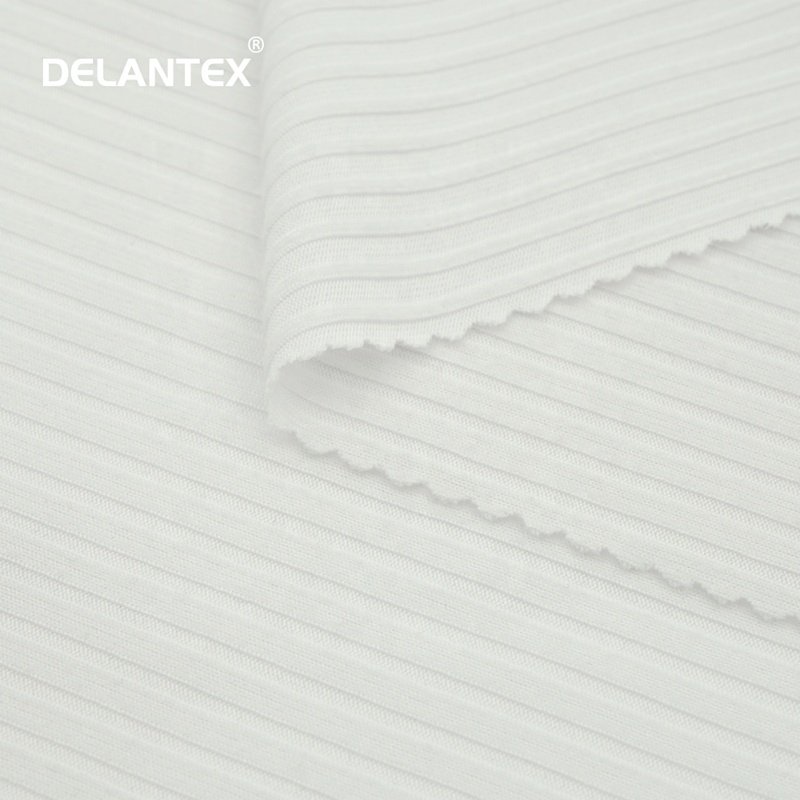 Dye Poly Spandex Knit RIB Fabric for Lady Garments