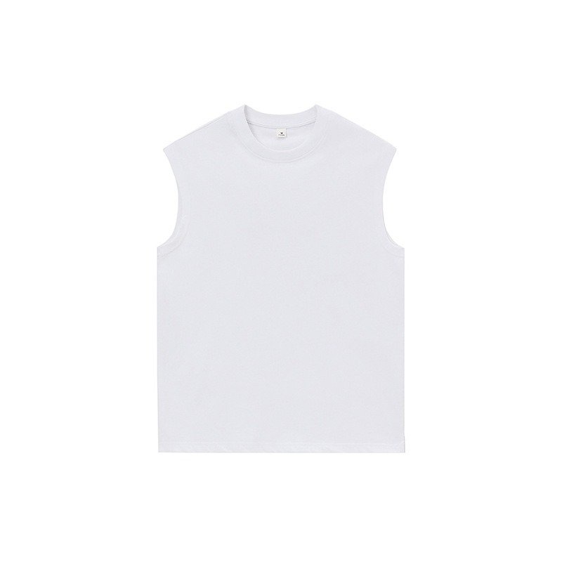 280GSM Heavy Weight Men's 100% Cotton Sleeveless Tank Tops 2024 New Summer Hip Hop Fashion Sports Vest For Men Custom LOGO