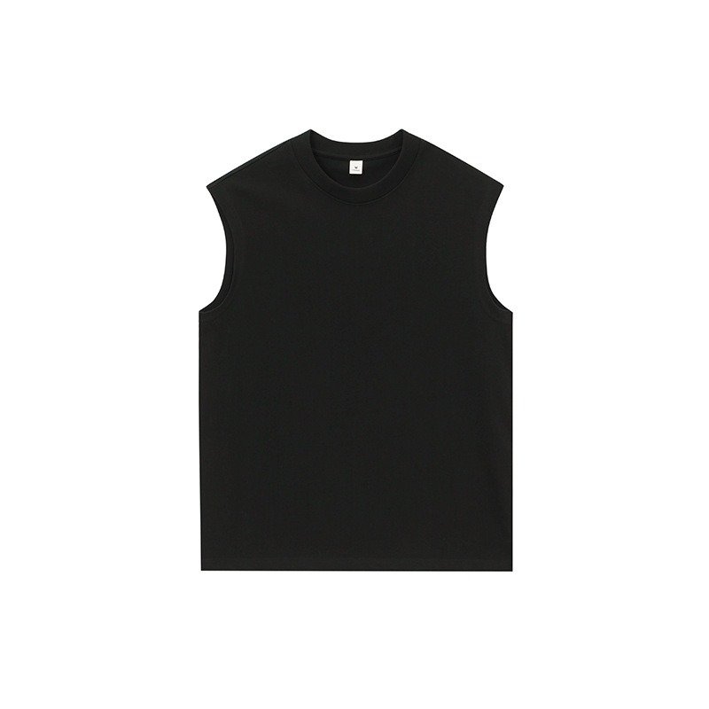 280GSM Heavy Weight Men's 100% Cotton Sleeveless Tank Tops 2024 New Summer Hip Hop Fashion Sports Vest For Men Custom LOGO