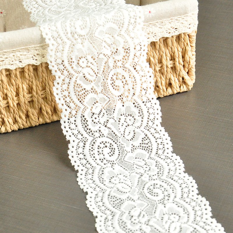 Superior Quality Luxury Lady Elastic Lace Trim Lace For Sewing Women Wedding Dress