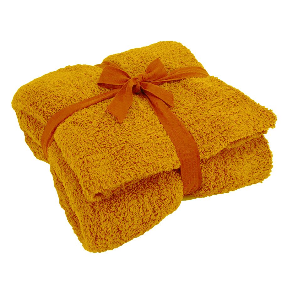 Manufacturer Wholesale Super Soft Cozy Fluffy Knitted Throw Blanket,Solid Color Rib Trim Warm Lightweight Warm Blanket