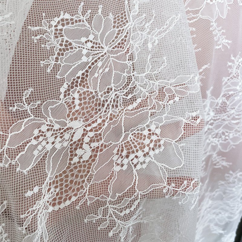 Flower Sequin Lace Fabric Wedding Underwear Tablecloth Curtain Photo Background Fabric