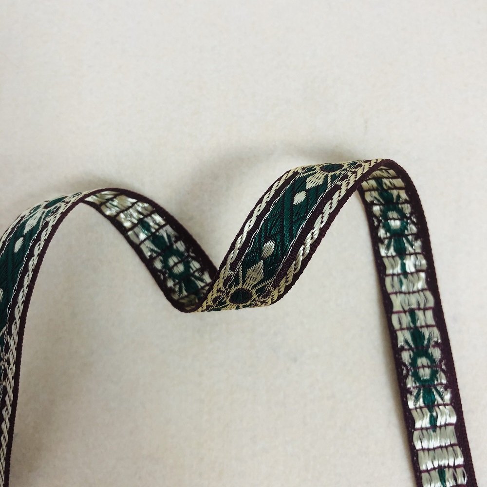 Ethnic Style Lace Jacquard Webbing Woven Tape For Garment Accessories Width 1.5 cm ST-953