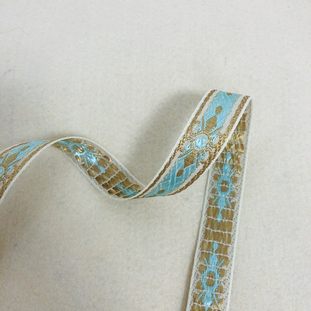 Ethnic Style Lace Jacquard Webbing Woven Tape For Garment Accessories Width 1.5 cm ST-953