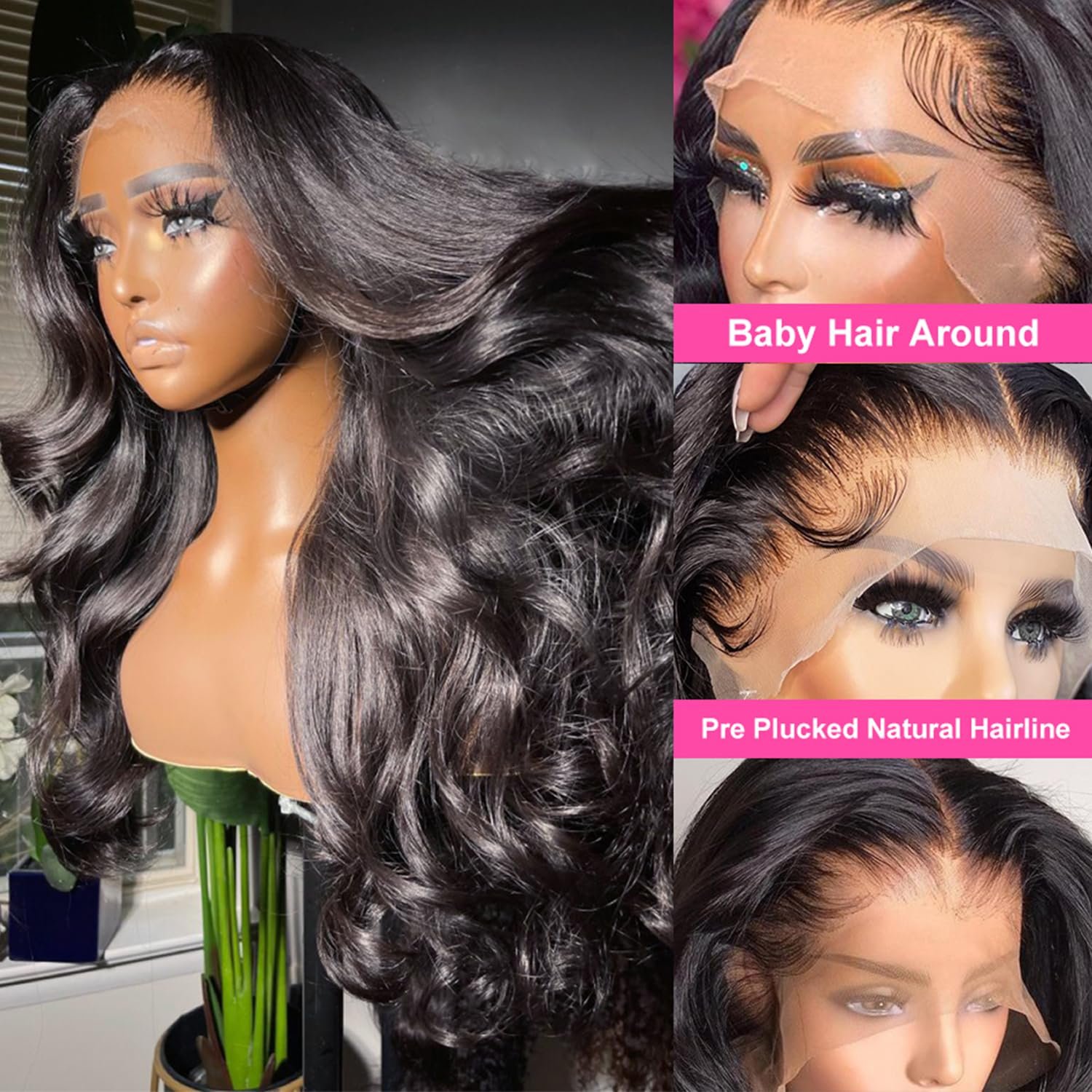 Wholesale Raw Virgin 613 Color Lace Front Wigs 150% Density Brazilian Human Hair Wigs Full 13x4 Lace Frontal Blonde Wig