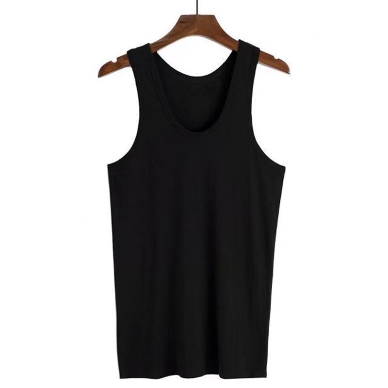Tank Tops Custom Print High Quality Mens Gym Workout Fitness Streetwear Sleeveless Muscle Fit 100% Cotton Ribbed Tank Top Men