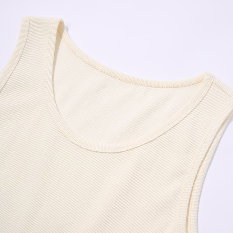 wholesale blank high quality 2 piece moq knitted sports casual 100% cotton premium mens ribbed tank tops