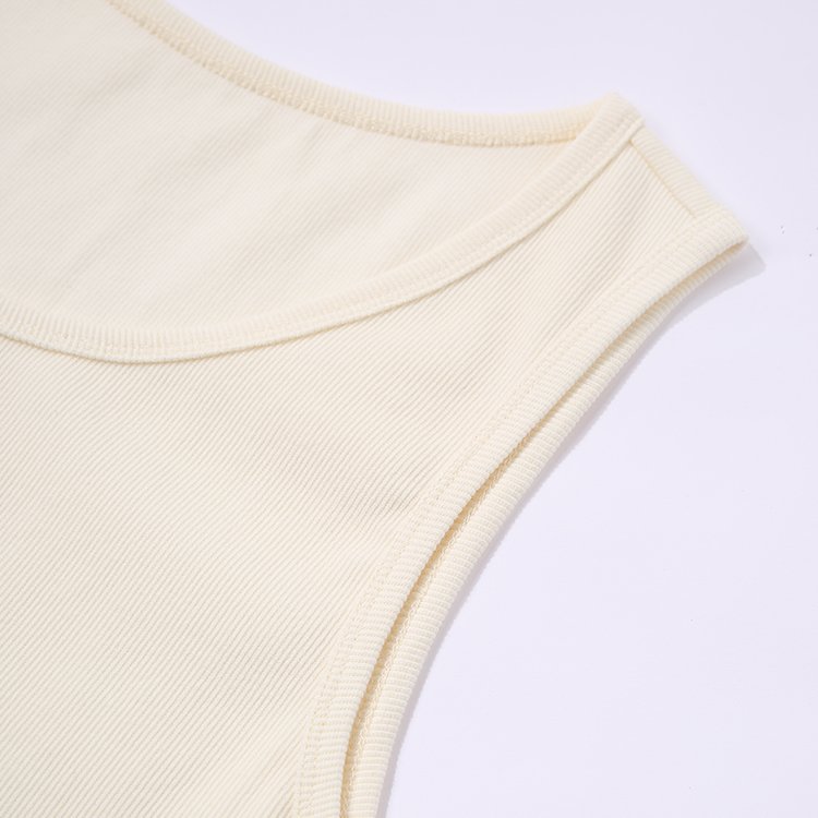 wholesale blank high quality 2 piece moq knitted sports casual 100% cotton premium mens ribbed tank tops