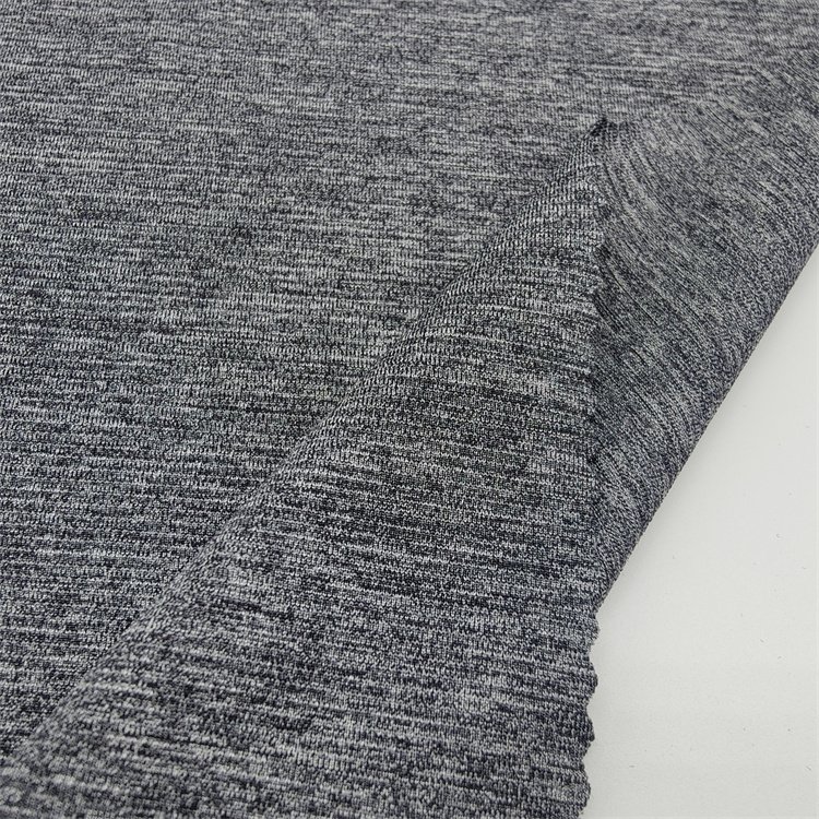 Fashion Leisure Suitable For All Ages N/T 140Gsm 46% Polyester 50% Nylon 4% Spandex Melange Knitting Yarn Fabric