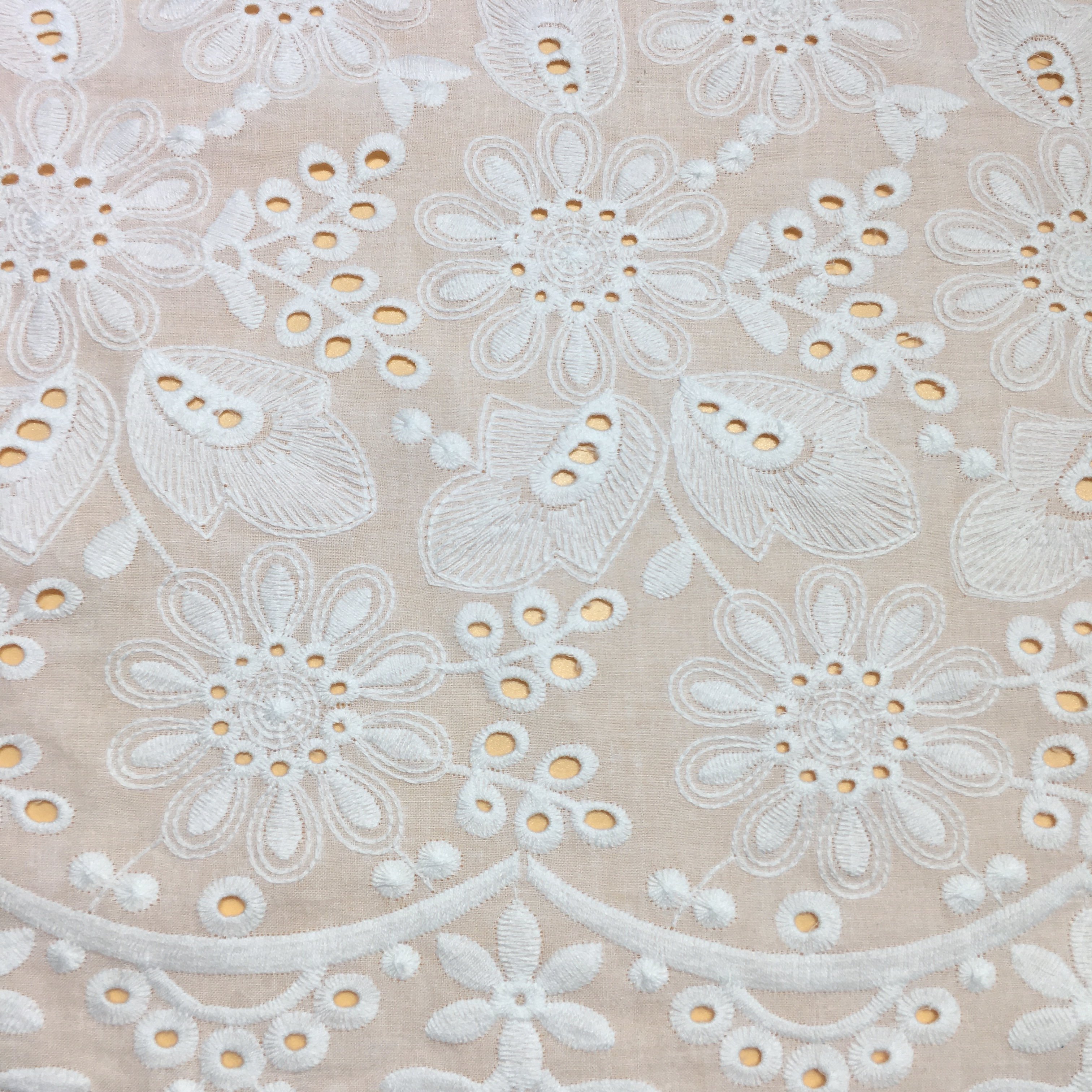 RXF2187 beige cotton embroidery white french lace fabric