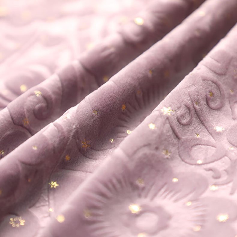 Embossed Printed Home Textile Polyester Spandex Baby Super Soft Embroidery Fabrics For Clothing