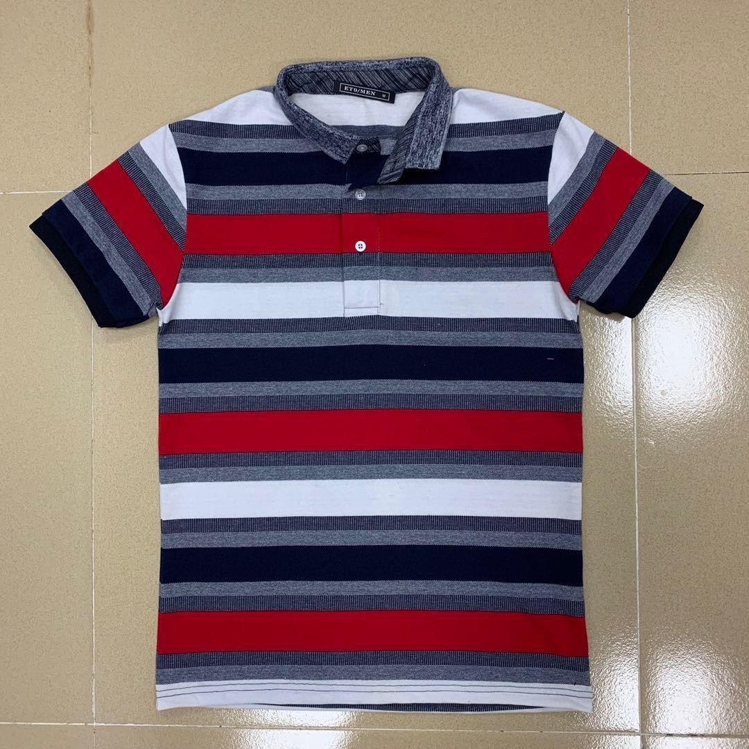 Custom color knit stripe 98%polyester 2%spandex crepe rib fabric for women blouse