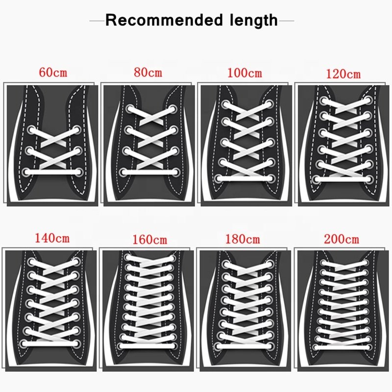 Wholesale Polyester Double Layer Women White Flat Shoelaces 1cm Wide Shoelaces Flat Shoe Laces for AF SB Dunks Sneakers