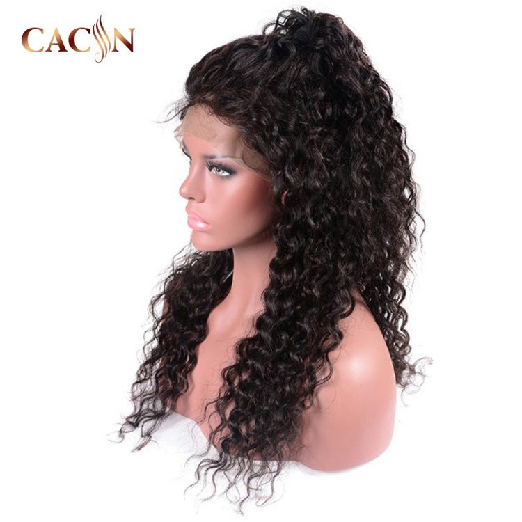 16 inch long swiss lace glueless wig,luxury lace wig black curly,afro kinky hair loss wig
