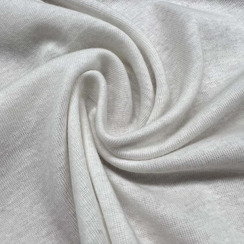 Custom Organic Cotton Fabric 100%Organic Cotton 1*1 Rib Knitting Fabric for Dress