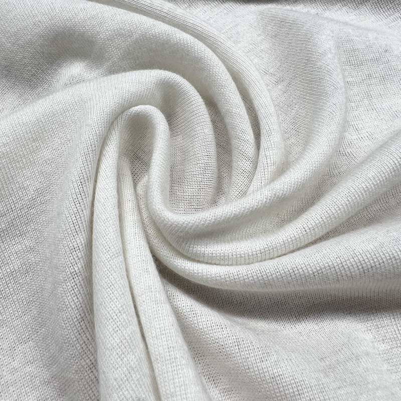 Custom Organic Cotton Fabric 100%Organic Cotton 1*1 Rib Knitting Fabric for Dress