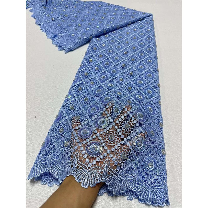 New water-soluble bead tube handmade lace brocade jacquard fabric luxury Embroidered fabric