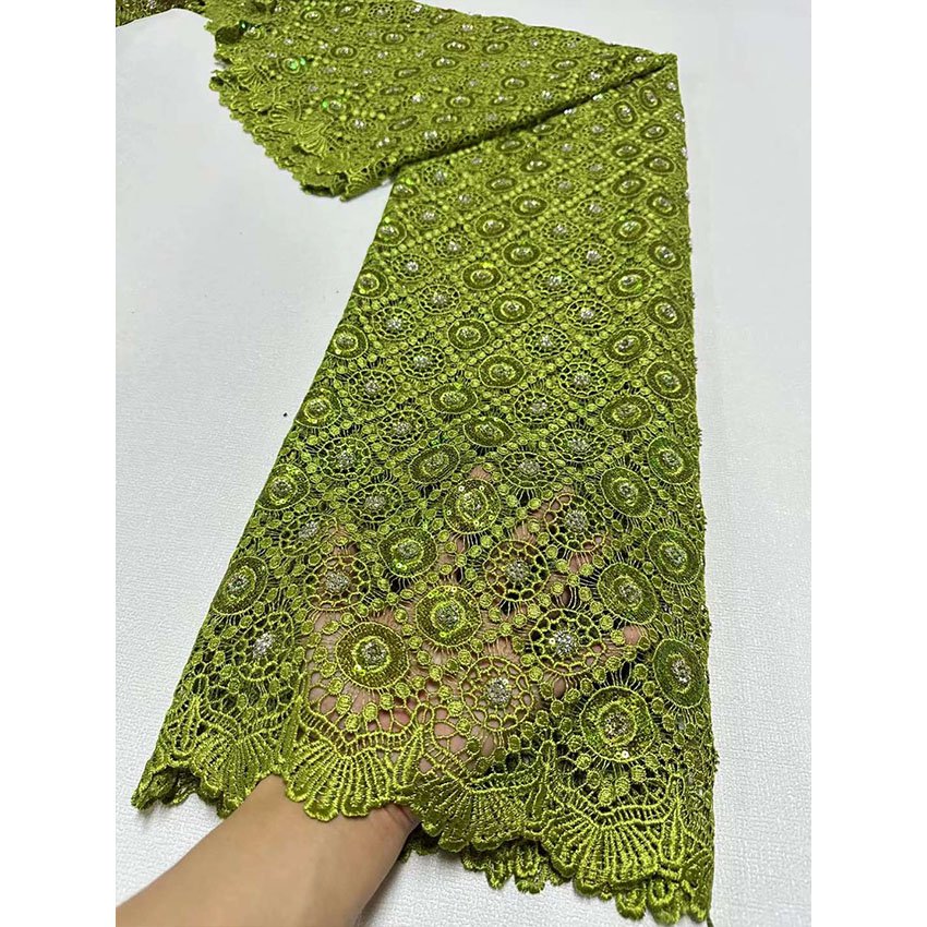 New water-soluble bead tube handmade lace brocade jacquard fabric luxury Embroidered fabric
