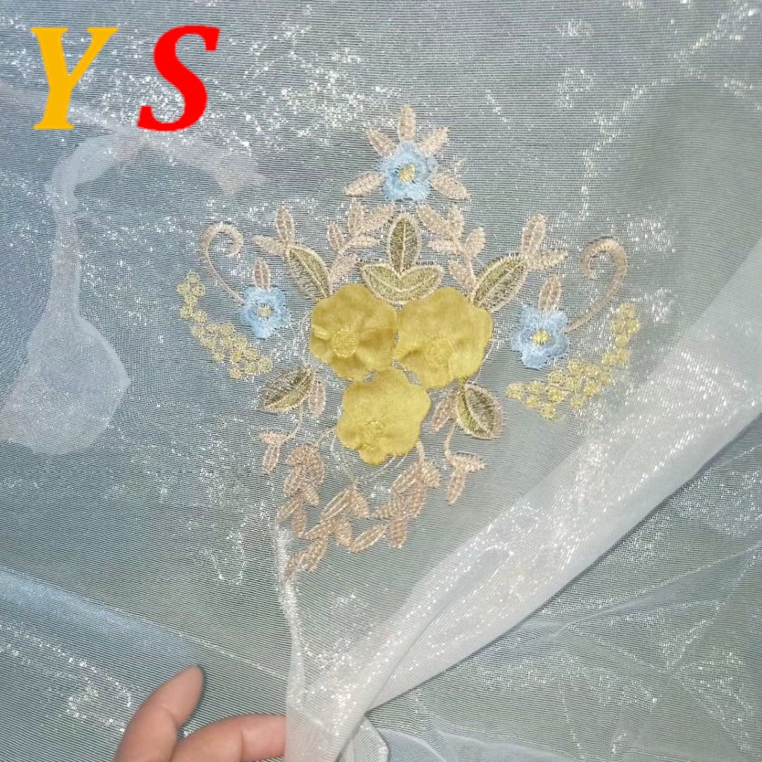 Good Selling Embroidery Curtain Sheer With High Quality