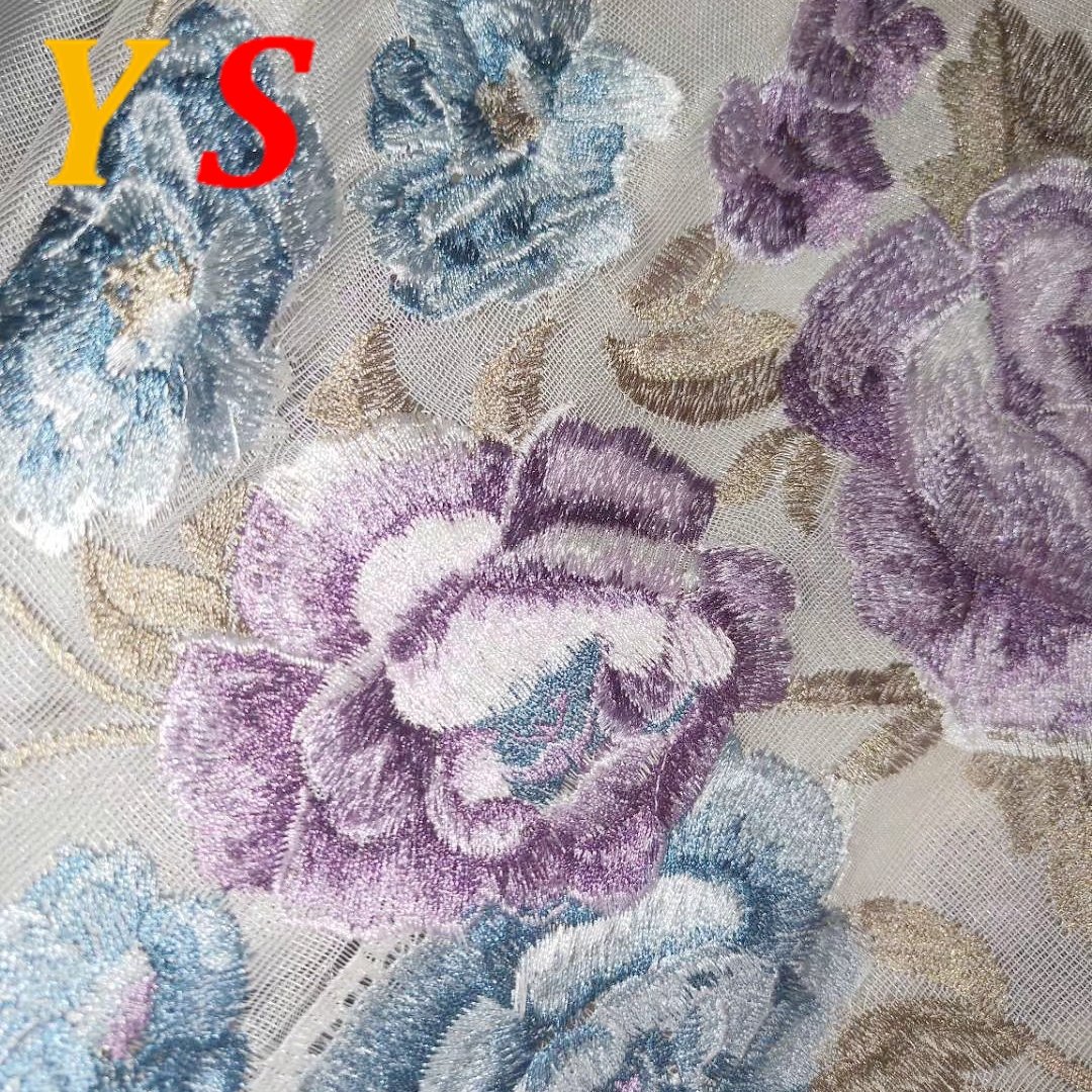 Good Selling Embroidery Curtain Sheer With High Quality