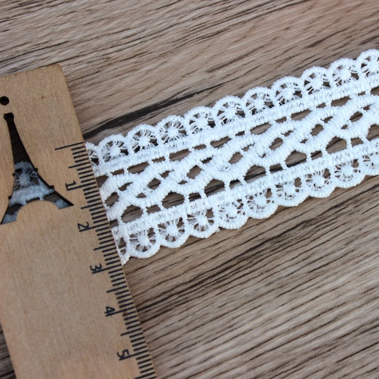 Zeal White Milk Silk Lace Ribbon Exquisite Flower Lace Trims Apparel Sewing Accessories Handmade Trimming