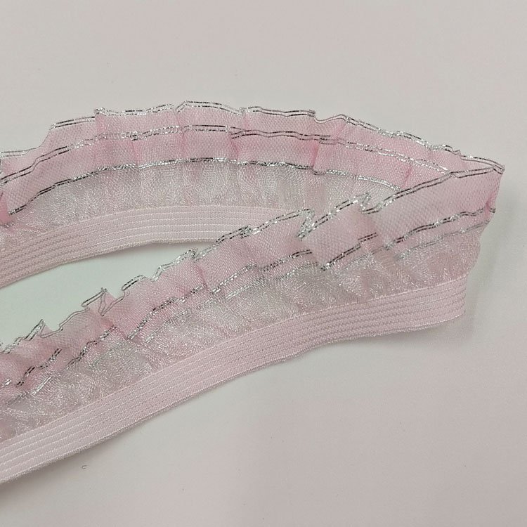 Garment accessories sewing glitter lace elastic webbing band clothes underwear dress elastic tape webbing belt lace