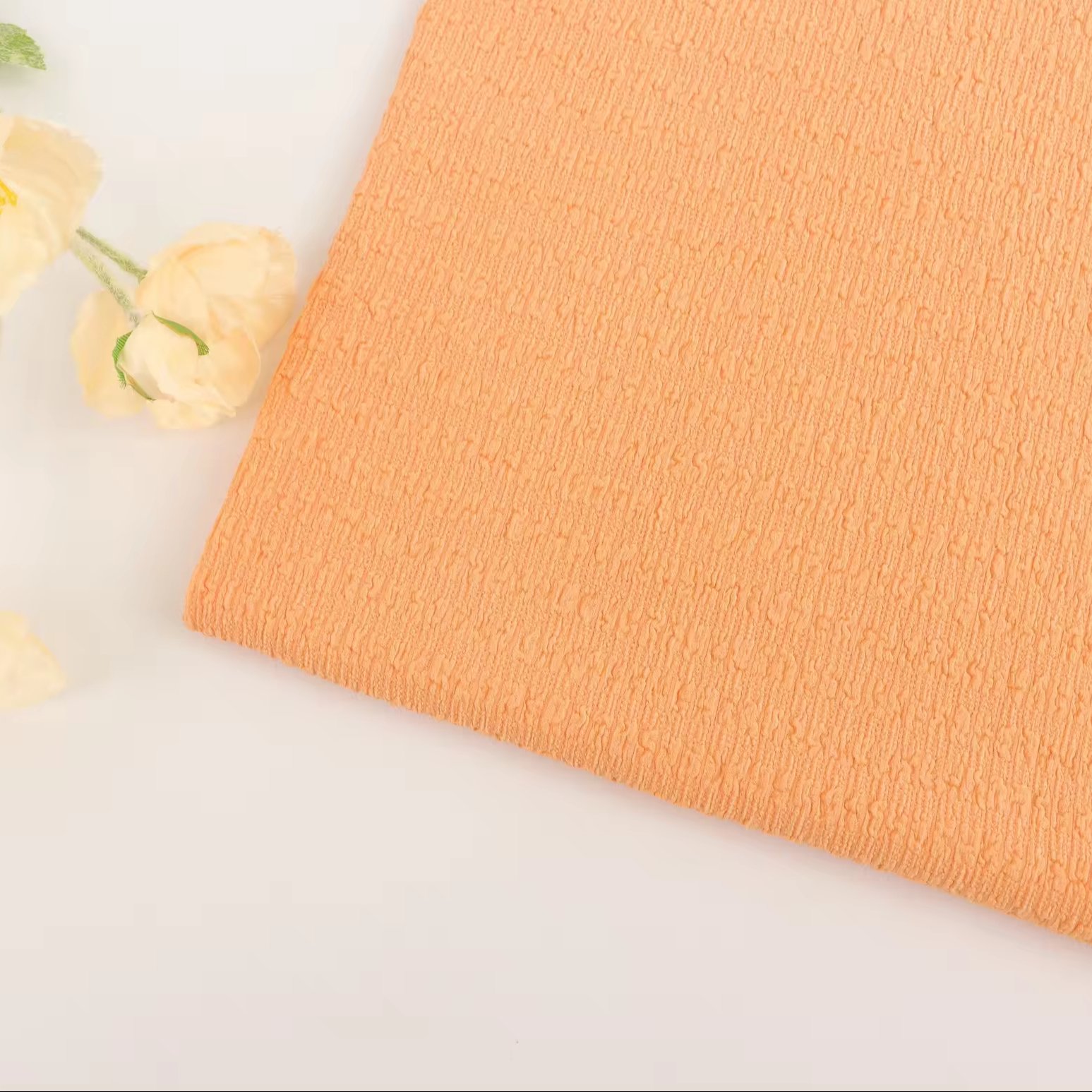Wholesale Super Soft 95% Polyester 5% Spandex Jacquard Knitting Crepe Fabric