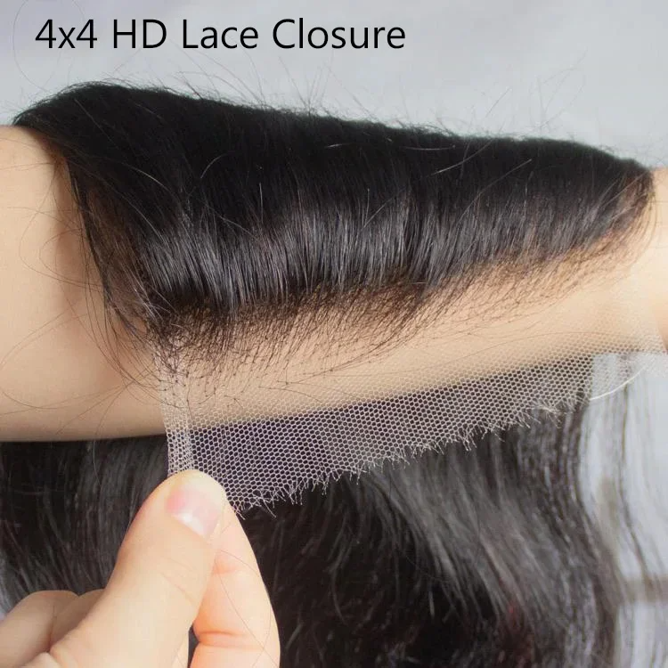 Cheap Hd Swiss Lace Closure Lace Frontal 4x4 5x5 13x4 13x6Brazilian Hair Closure Brazilian Human Hair weave bundles With Closure